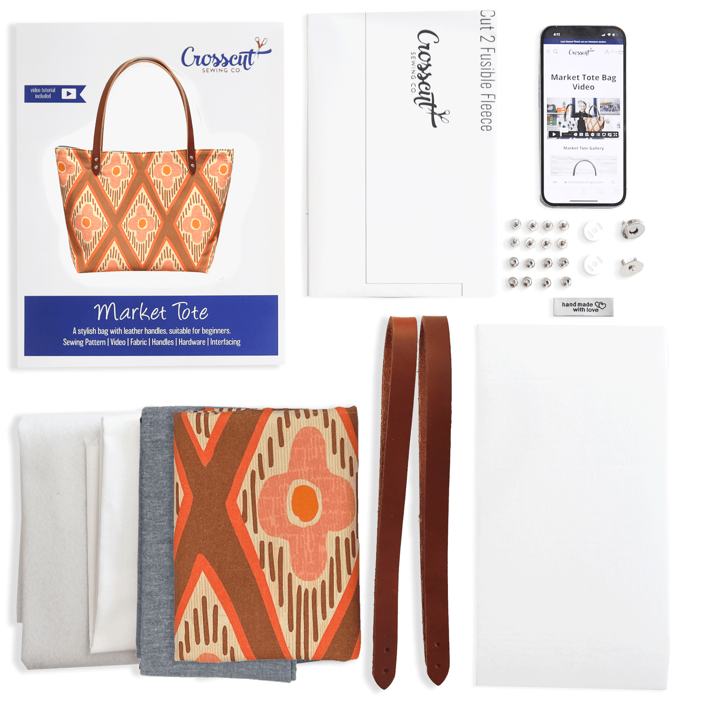 Market Tote Bag Sewing Kit