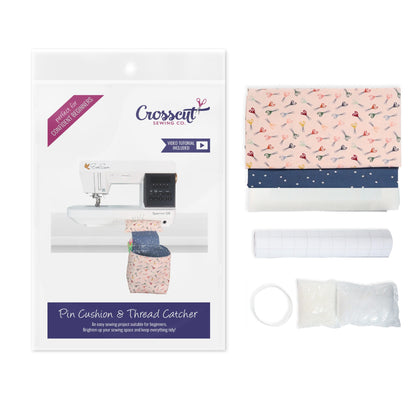 Pin Cushion and Thread Catcher Sewing Kit