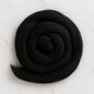 Black Merino Wool Carded Sliver | 19 Micron Dyed Wool