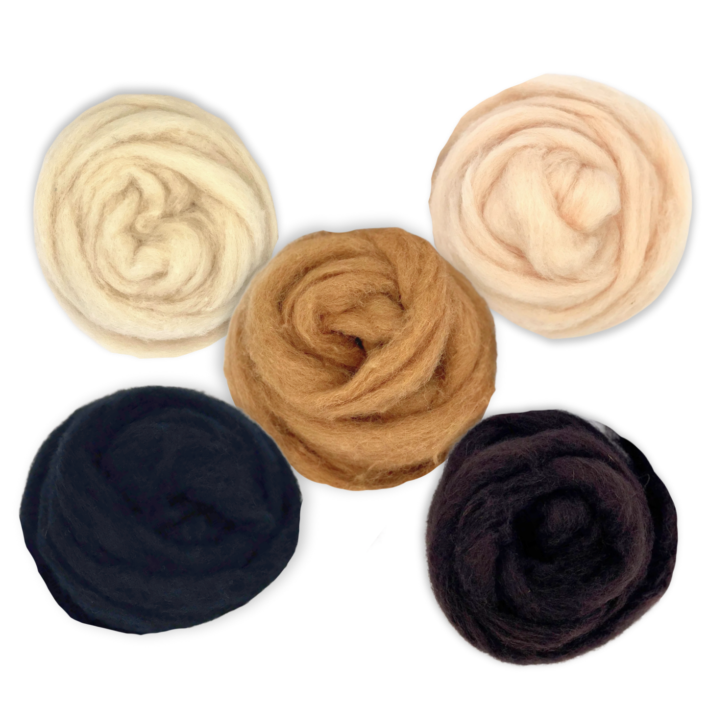 Animal Classics Carded Corriedale Wool Sliver Variety Pack