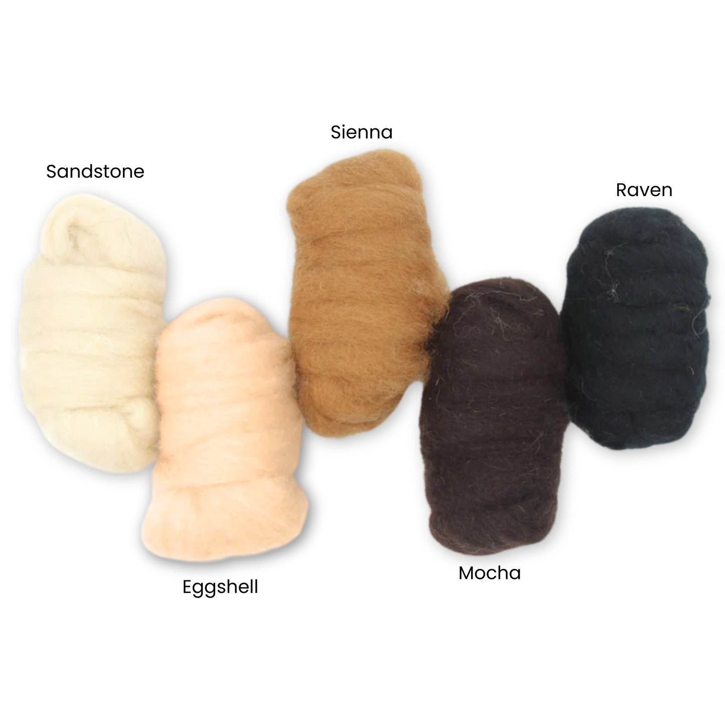 Animal Classics Carded Corriedale Wool Sliver Variety Pack