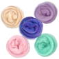Fairytale Pastels Carded Corriedale Wool Sliver Variety Pack