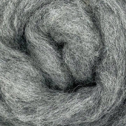 Grey Spectrum Carded Corriedale Wool Sliver Variety Pack