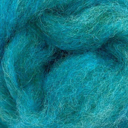 Retro Pop Carded Corriedale Wool Sliver Variety Pack