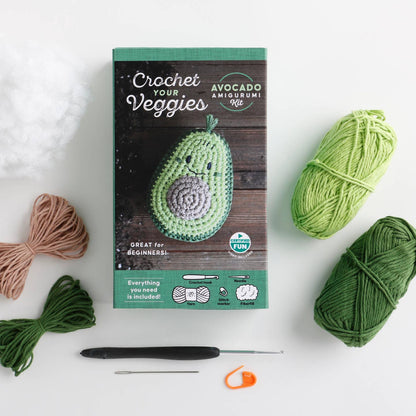 Crochet Your Veggies Avocado