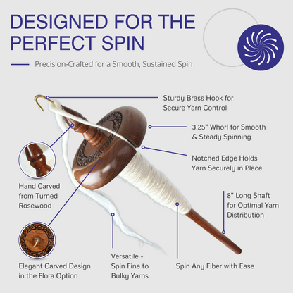 Premium Top Whorl Drop Spindle